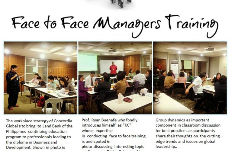 CIC Newsletter Volume 10 (Face to Face Training)