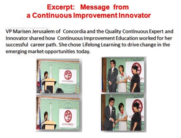 CIC Newsletter Volume 16 – Excerpt: Message from a Continuous Improvement Innovator