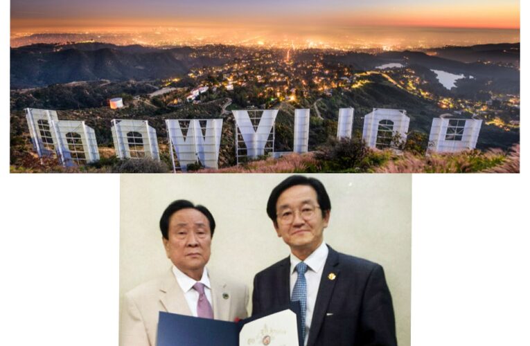 City of Los Angeles awards Certificate of Appreciation to Hoi Chang Kim D.M.