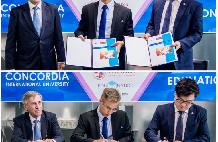 Concordia signs contract with Edunation; Witnessed by ambassador